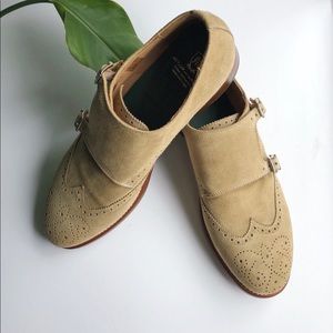 Massimo Dutti Men’s Suede Double Monk Strap Shoe